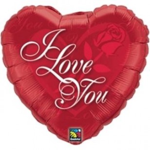I Love You Red Rose Balloon